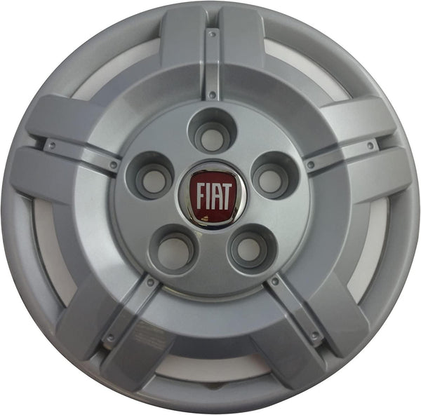 Set Of 4 - 15 Inch Deep Dish Wheel Trims / Hub Caps To Fit Fiat Ducato 2006-2025 (Grey, Plastic)