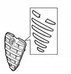 Grille Trims - Alfa Romeo Mito 156099841 – Partsworld-UK