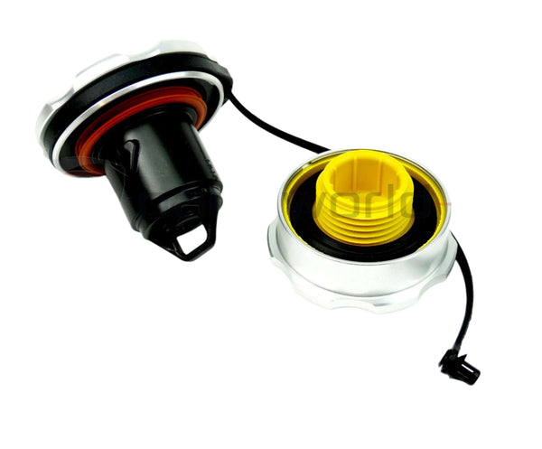Aluminium Oil& Fuel Cap Set - 500 Abarth 5743825 – Partsworld-UK