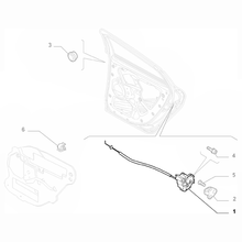 Door Lock, Offside Rear  - Bravo 2007-2014