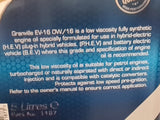 Granville 0w16 Fully Synthetic Engine Oil 5L API: SP RC ILSAC: GF-6B HEV PHEV