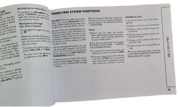 Owners Manual Supplement, Blue&Me - 500