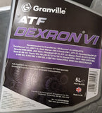 Granville 1570 ATF Dexron VI Automatic Transmission Fluid 5 Litre Single