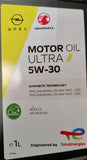 Genuine Vauxhall 5W-30 Fully Synthetic Engine Oil Ultra 1 Litre
