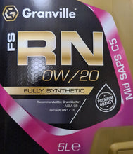 0w20 Fully Synthetic FS-RN Engine Oil Granville 5 Litre Mid Saps C5 1159