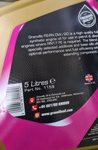 0w20 Fully Synthetic FS-RN Engine Oil Granville 5 Litre Mid Saps C5 1159