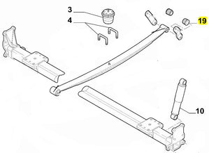 Rear Leaf Spring Bush - Ducato