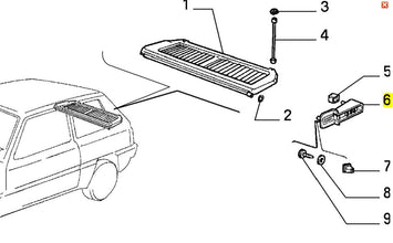 Parcel Shelf Support - 141 Panda L