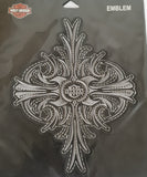Harley-Davidson Studded Cross Sew-on Patch