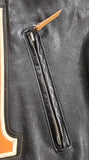 Harley Davidson Women's Vintage Race-Inspired Leather Jacket XXL