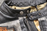 Harley Davidson Women's Vintage Race-Inspired Leather Jacket XXL
