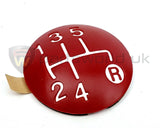 Gear Knob Cap - Fiat 500 in red 46315666