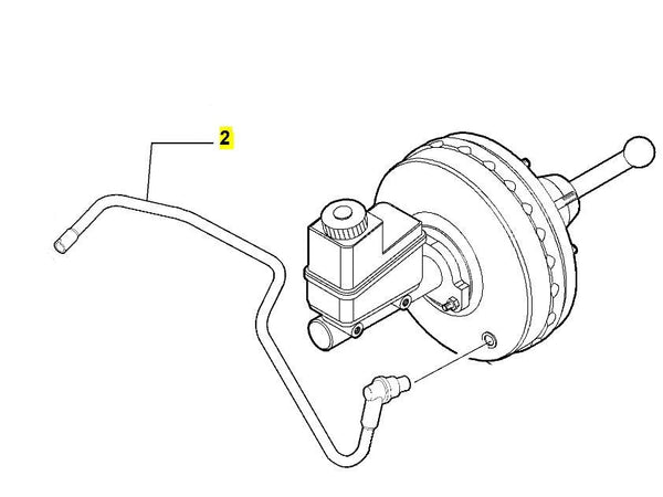 Brake Servo Hose - Stilo 2.4 20v