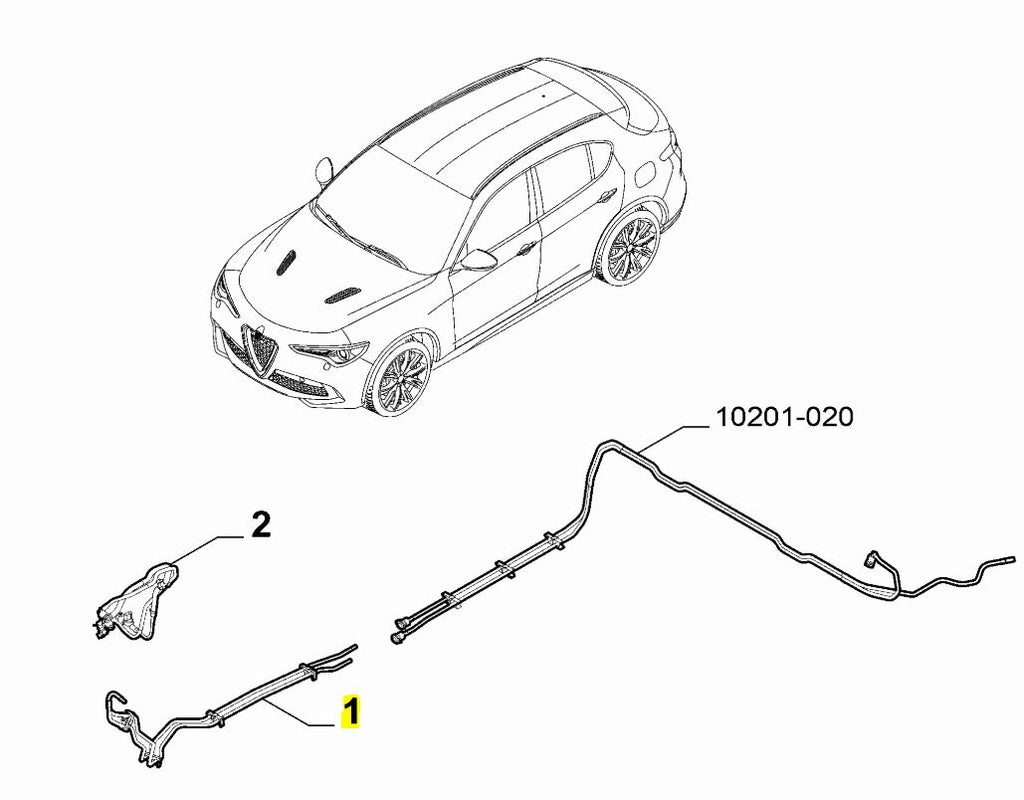 Fuel Pipes - Giulia & Stelvio 2.2