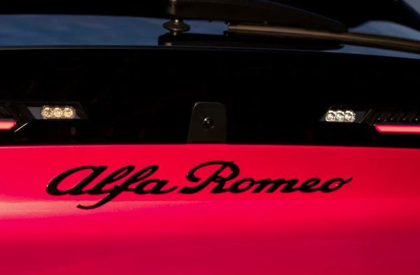 'Alfa Romeo' Badge, Gloss Black - Alfa Romeo Junior