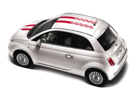Roof & Bonnet Decals (BLACK) - 500