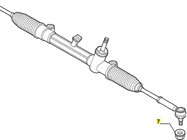 Track Rod End Nut - Punto Abarth