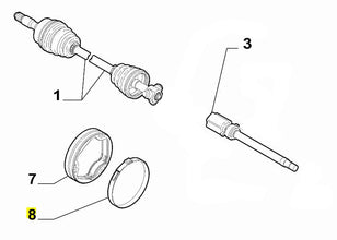 Drive Shaft Collar - 500 Abarth (late)