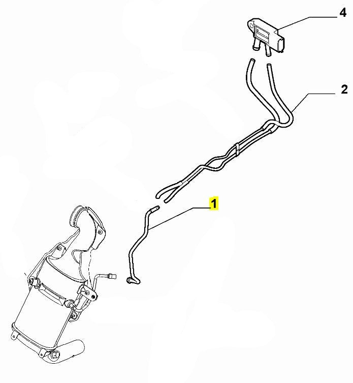 DPF Pressure Sensor Tube