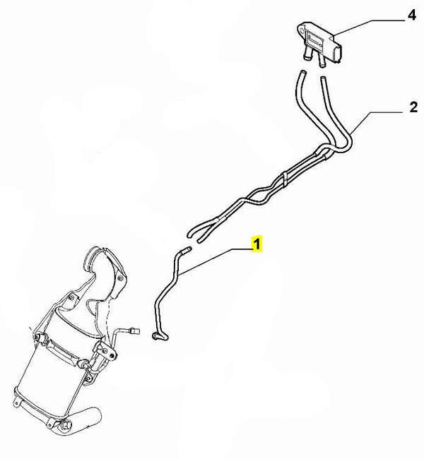 DPF Pressure Sensor Tube