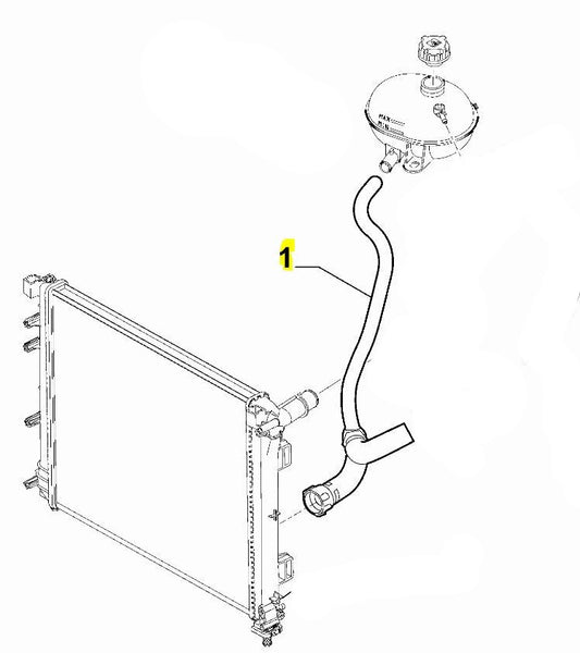 Radiator Hose, Lower - 500 Abarth 2016>