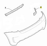 Bracket, Rear Bumper - 500