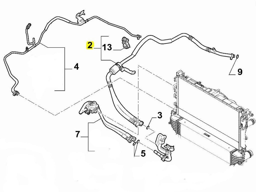 Oil Cooler Hose -500X