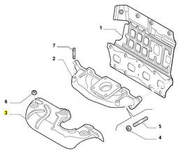 Heat Shield, Exhaust Manifold - 500 Abarth - Partsworld-UK - 55218947