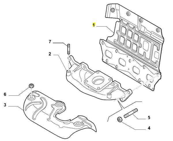Gasket, Exhaust Manifold - 500 Abarth - Partsworld-UK - 55222260
