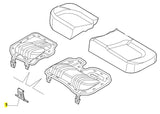 Split Rear Seat Hinge - Punto