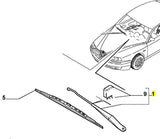 Front Wiper Arm, Nearside / Left - 156 LHD