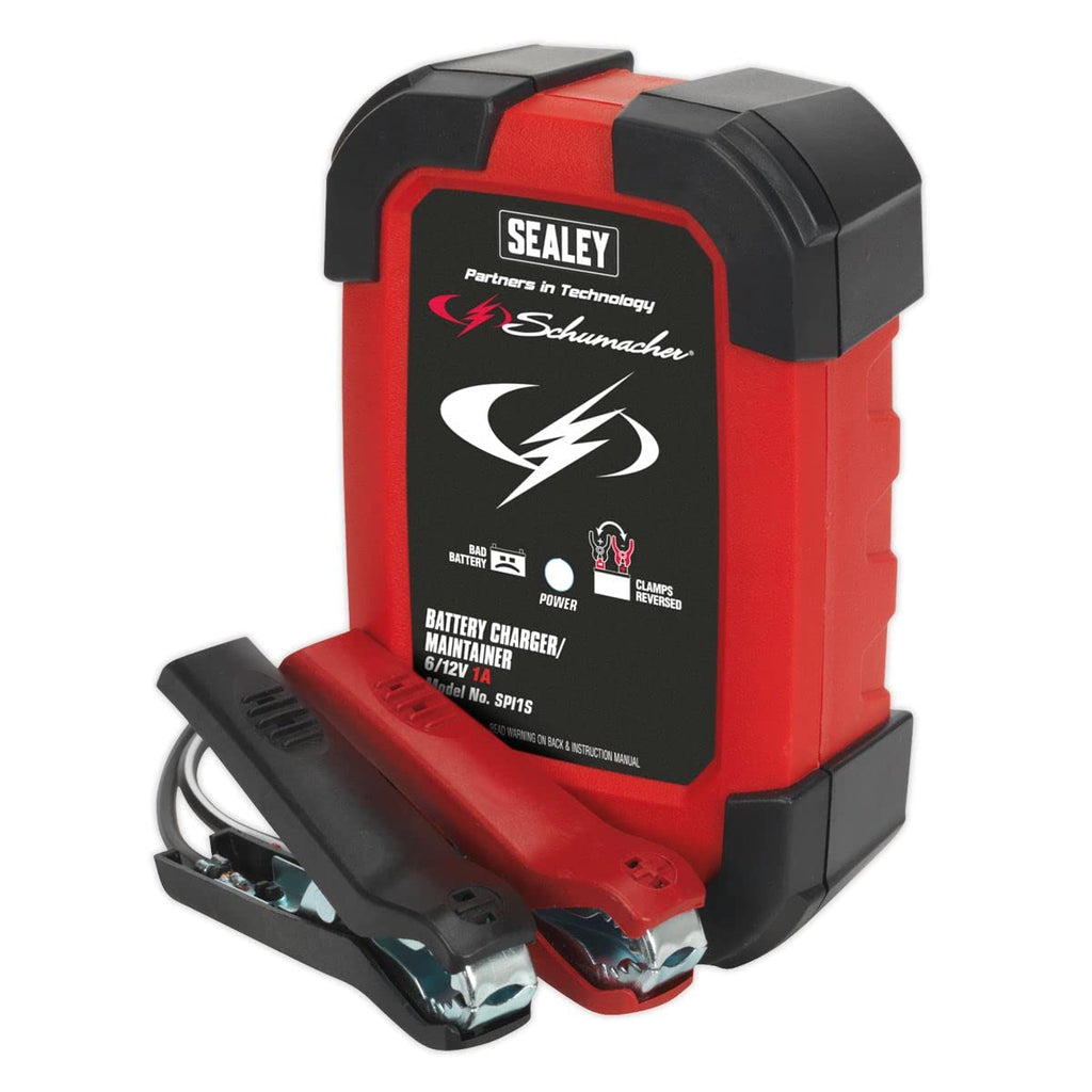 Sealey SPI1S Intelligent Speed Battery Charger, 1AMP, 6V/12V
