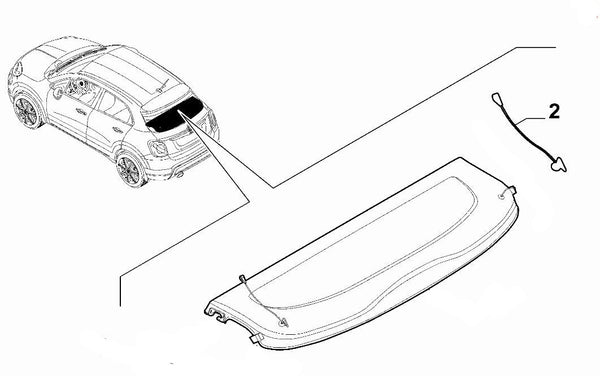 Parcel Shelf String - 500X