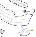 Front Bumper Plug / Trim - Grande Punto