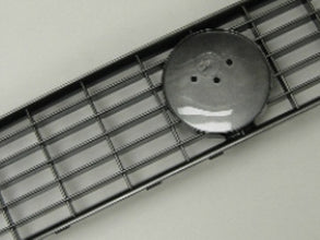 Upper Front Bumper Grille, Grey - Grande Punto