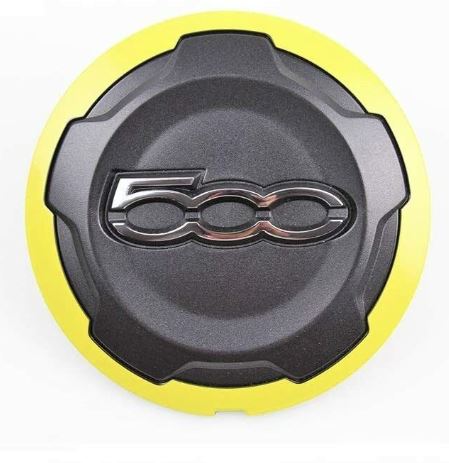 Alloy Wheel Centre Cap, Yellow - 500L