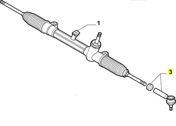 Track Rod End, Nearside - 500X