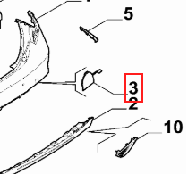 Rear Tow Eye Cover - Giulia