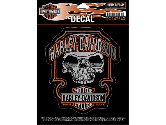Harley-Davidson Dark Skull Decal