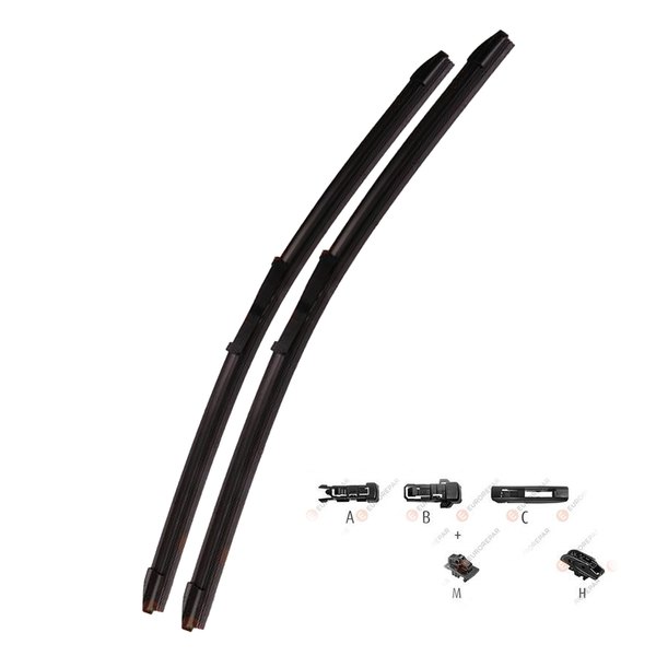 Wiper Blades, Front - Fiat/Abarth 500 07/2012 - 11/2021 Eurorepar Flat