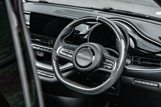 KAHN®️ Exposed Carbon Fibre Steering Wheel - Fiat 500e