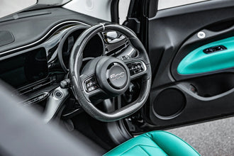 KAHN®️ Exposed Carbon Fibre Steering Wheel - Fiat 500e