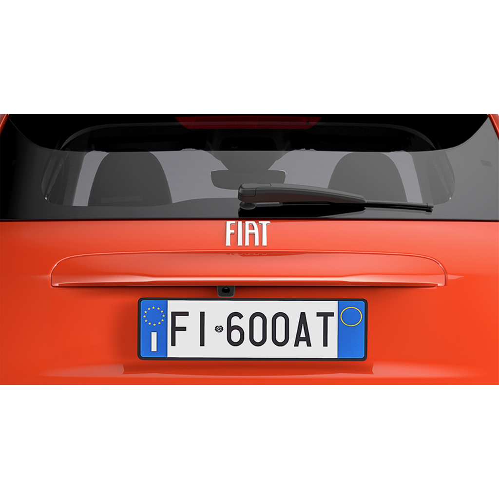 White Rear Badge - 600