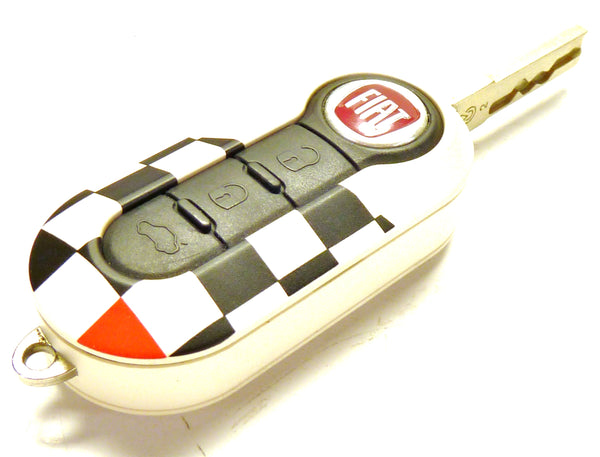 Key Cover - White Check - 500