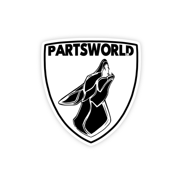 Partsworld-UK Logo Shield Sticker