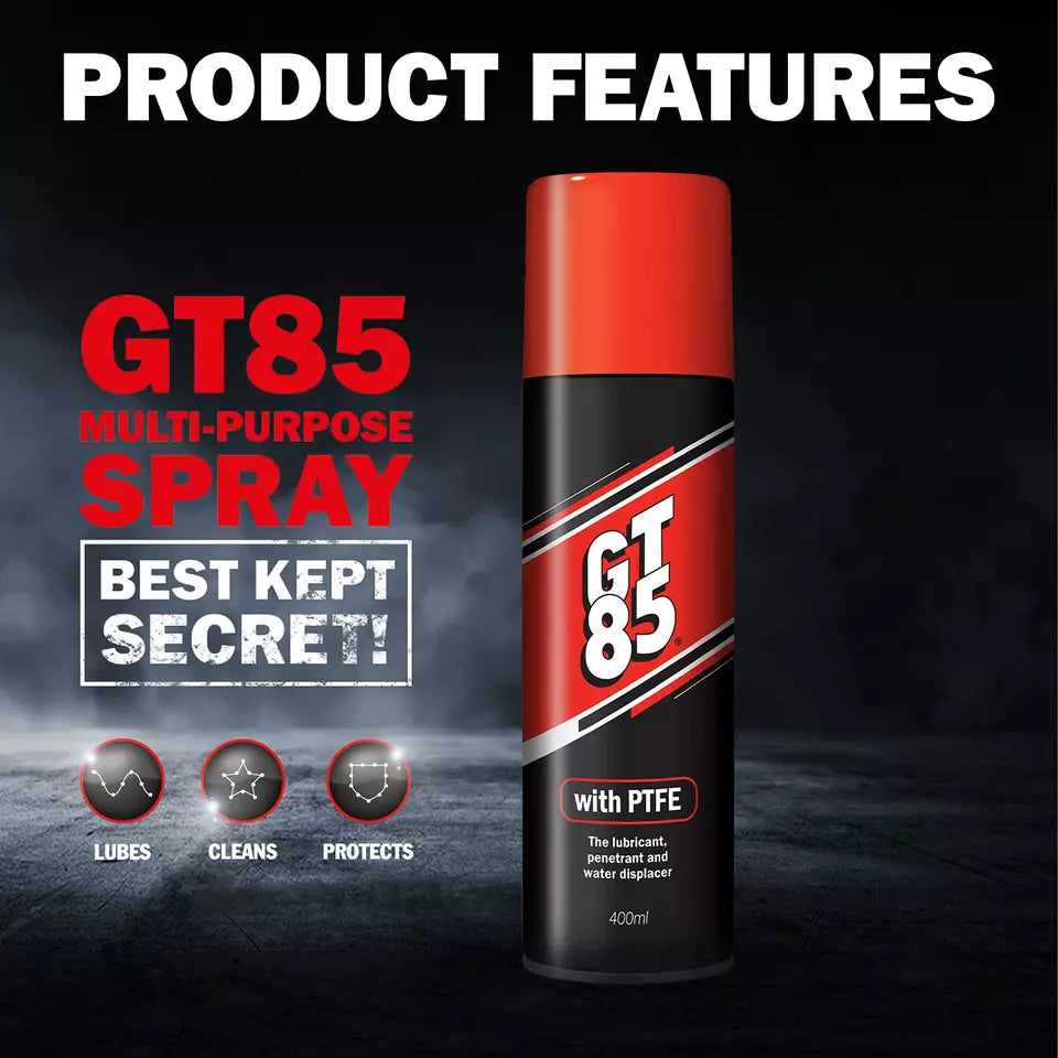 GT85 Multi-purpose Spray Lubricant Oil - Bicycle Bike Chain Lube Chain Partsworld-UK GT85 Multi-purpose Spray Lubricant Oil - Bicycle Bike Chain Lube Chain Partsworld-UK