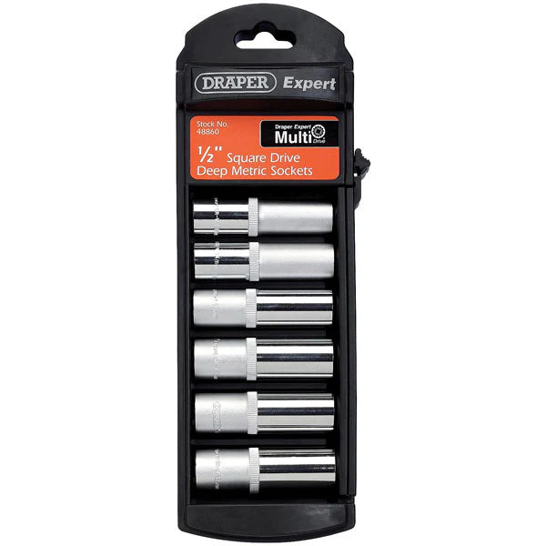 Draper 1/2 6Pc Deep Multi-Drive Set