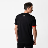 Official Abarth Men's Black T-Shirt - Black Logo Lettering