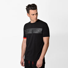 Official Abarth Men's Black T-Shirt - Black Logo Lettering