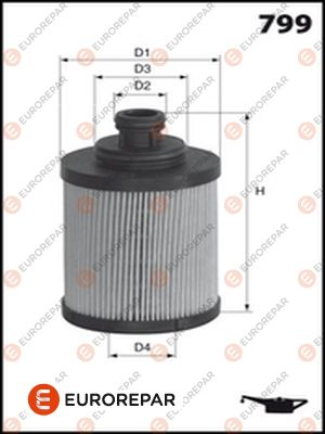 Eurorepar Oil Filter - 1.6 & 2.0 JTD